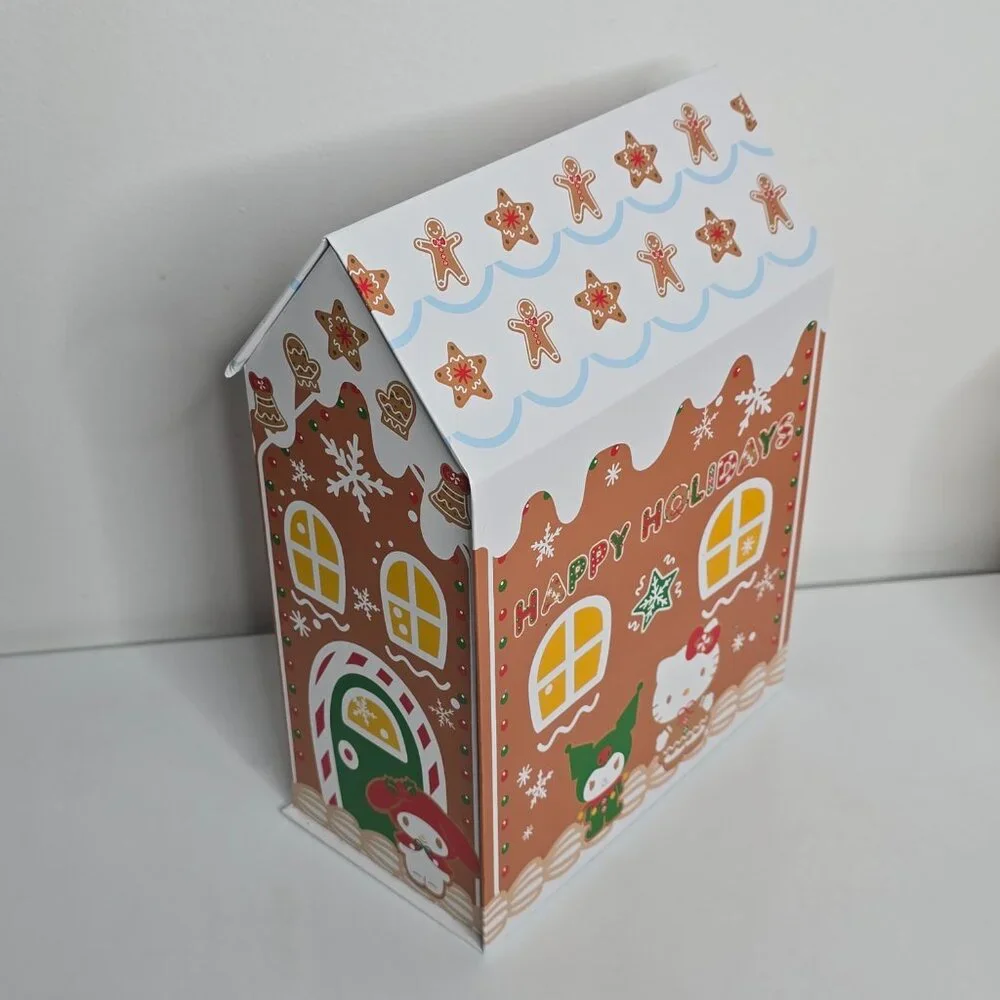 Hello Kitty Gingerbread Plush‎ Hugger Pillow Sanrio 2024 NEW Polka Dot Bow